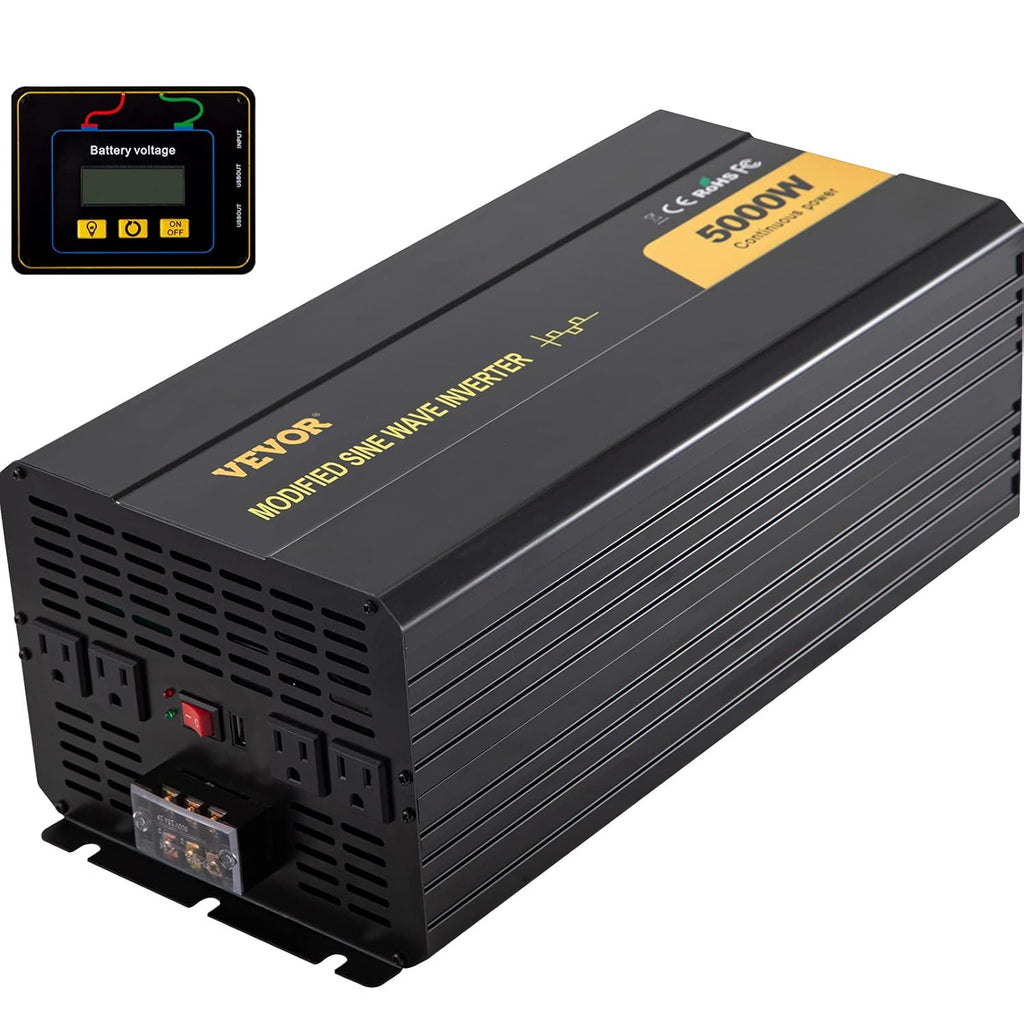 5000W Modified Sine Wave Power Inverter with LCD Remote Controller L190550