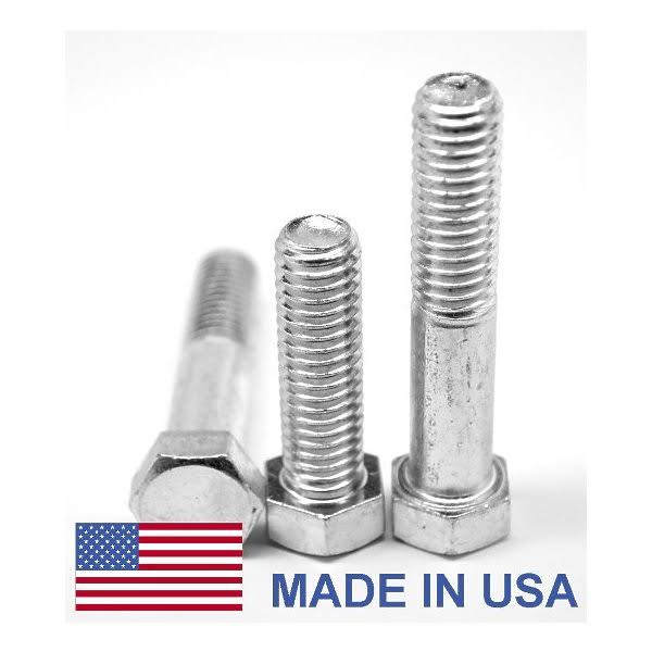 0.75in 10 x 4 in PT Coarse Threaded Grade 5 Hex Cap Screw 44 USA Medium Carbon Steel Zinc Plated 30 Piece S527