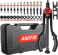 14'' Rivet Nut Tool Set Kit with 13PCS Metric & Inch Mandrels, 130PCS Rivet Nuts, Plastic Case F782