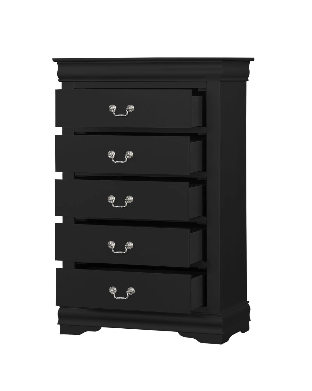 5-Piece Bedroom Set Bed Dresser Chest 2 Nightstands V184