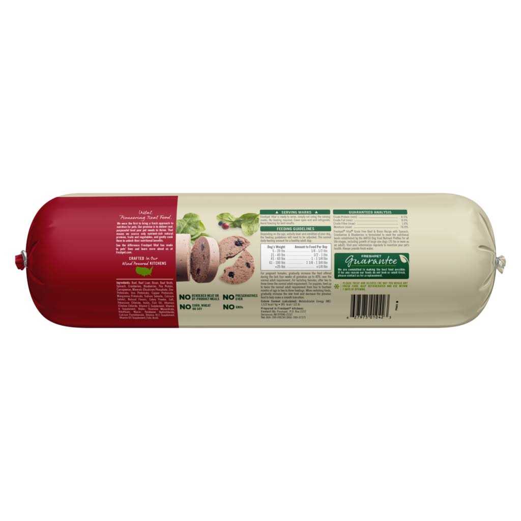 Grain-Free Beef & Bison Fresh Dog Food E179