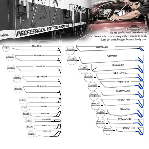 21 Pcs Paintless Dent Repair Tools Kit Z219