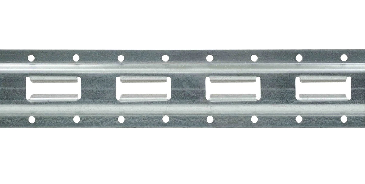 (8 Pack) 5' Vertical Galvanized Steel Bolt-On E-Track Tie-Down Rail M854309