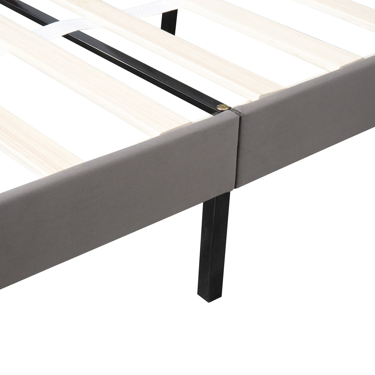 Queen Velvet Tufted Upholstered Platform Bed Frame with Drawers A599