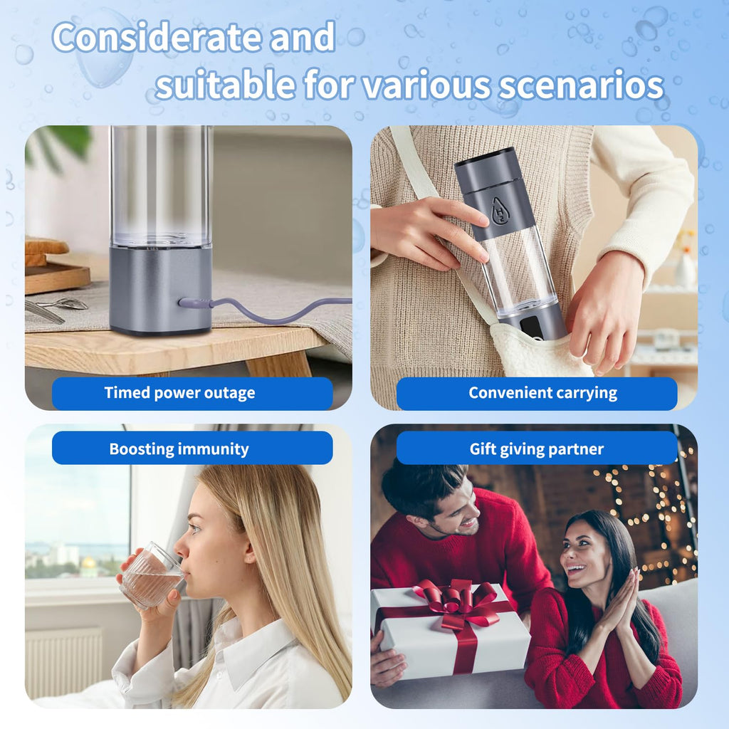 Hydrogen Water Bottle with LED Display J110481