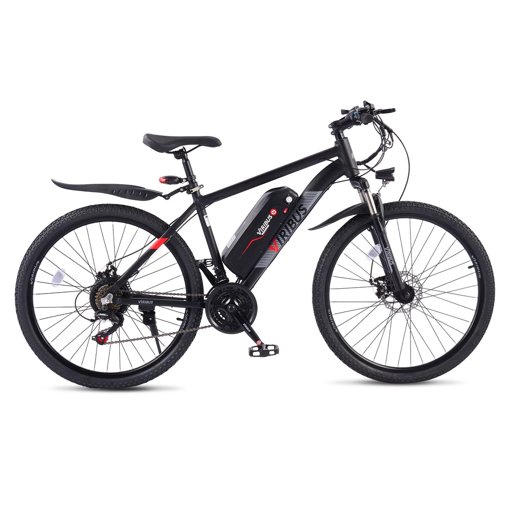 Electric Mountain Bicycle 26" 350W 48V Lithium Battery Black S1776