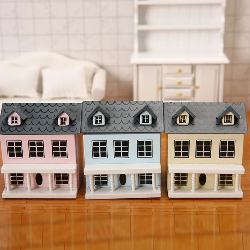 Miniature Wooden House Model A54400