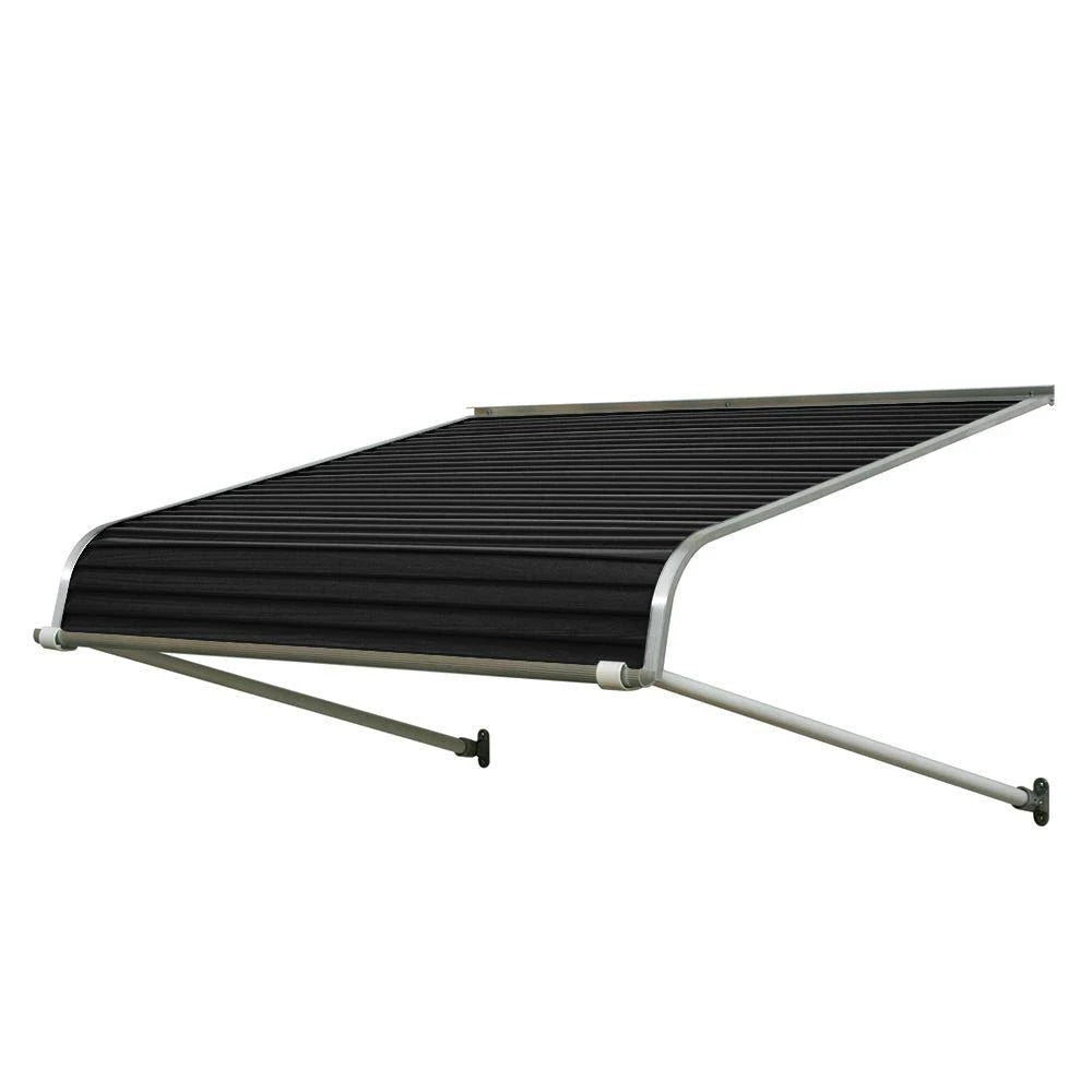 6 ft. Aluminum Door Canopy in Black Y63270