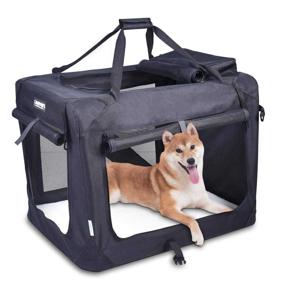 Collapsible Soft-Sided Dog Crate Q63313
