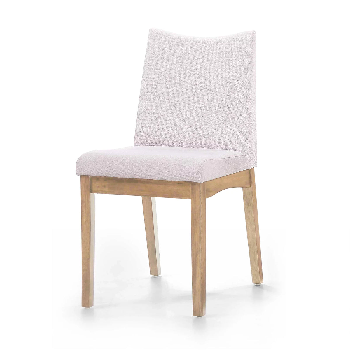 Set of 2 Light Beige Fabric Upholstered Dining Chairs V5521