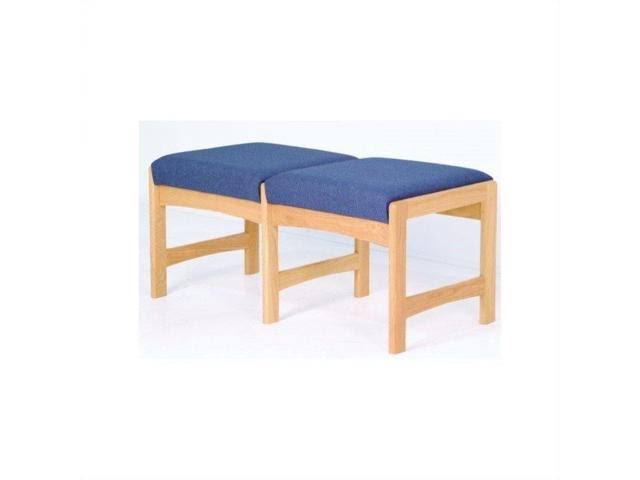 Wooden Double Bench in Medium Oak Finish X495