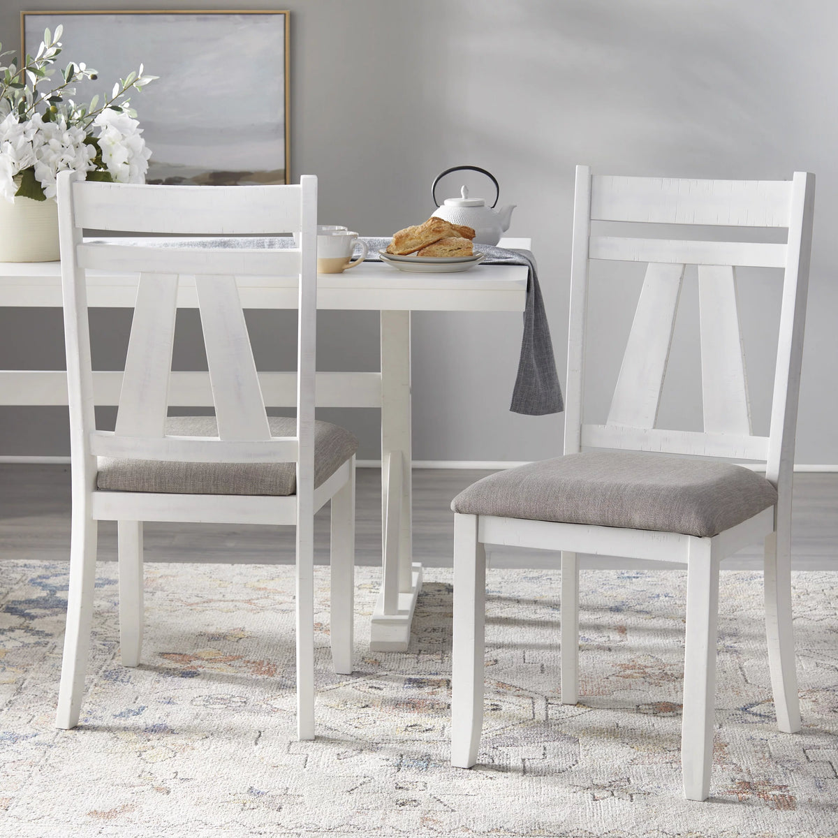 Solid Wood Dining Chairs Set of 2 J109619