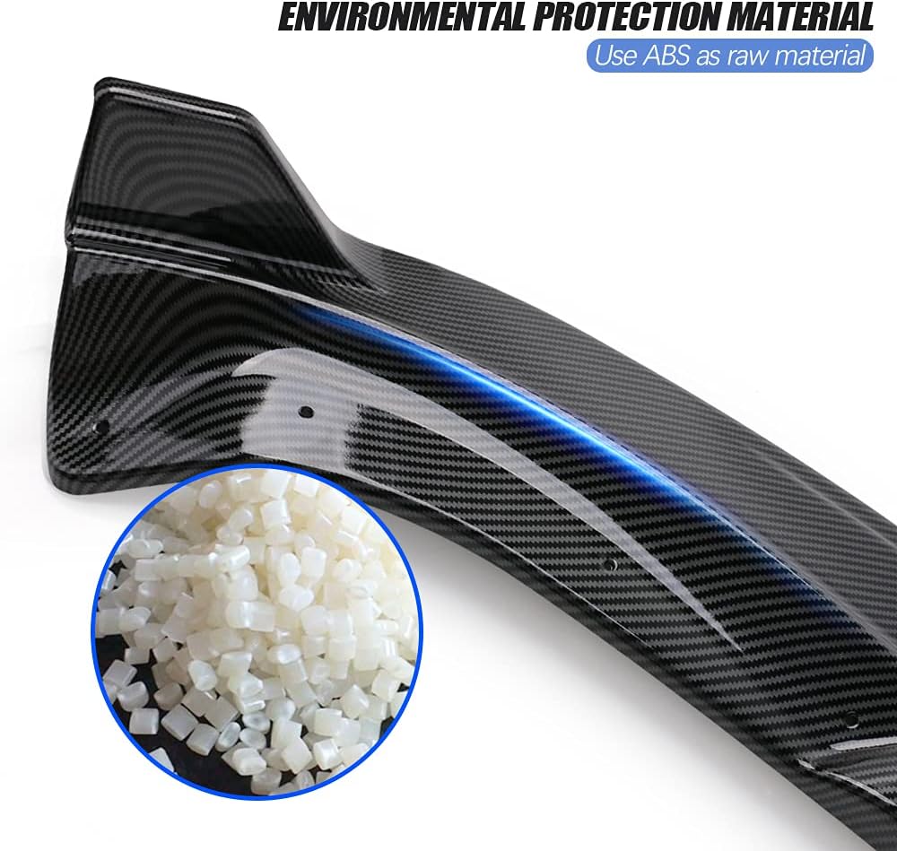 Glossy Carbon Fiber Pattern Front Bumper Lip Kit for Tesla Model Y Z900845