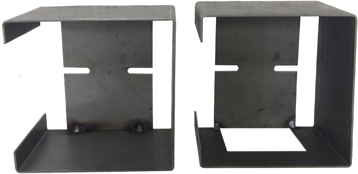 Steel Trailer Square Tail Light Mounting Boxes Pack of 2 Q364