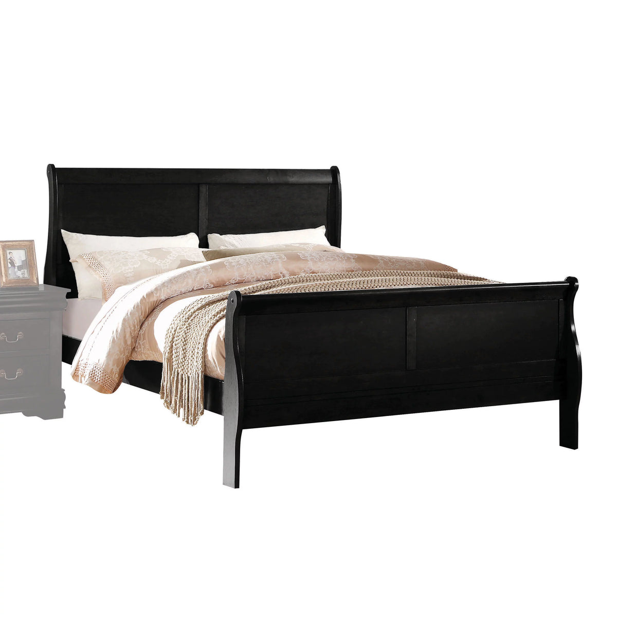 5-Piece Bedroom Set Bed Dresser Chest 2 Nightstands V184