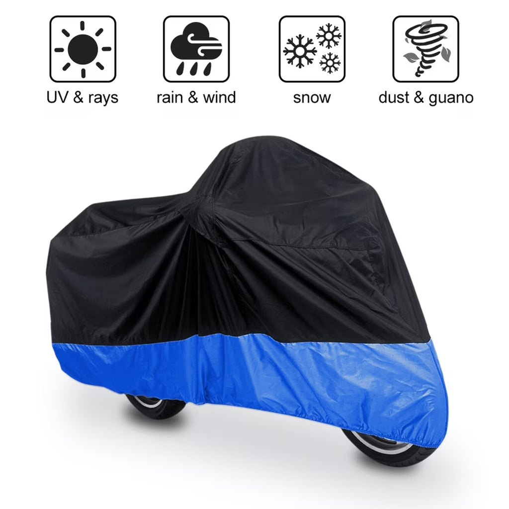 Black Blue Motorcycle Cover M339009