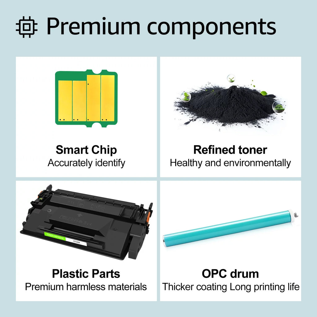 8 Pack Black Toner Cartridge Replacement G53010