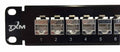 Cat6 24-Port Patch Panel 1 Rack Unit Shielded Feed-through B6049