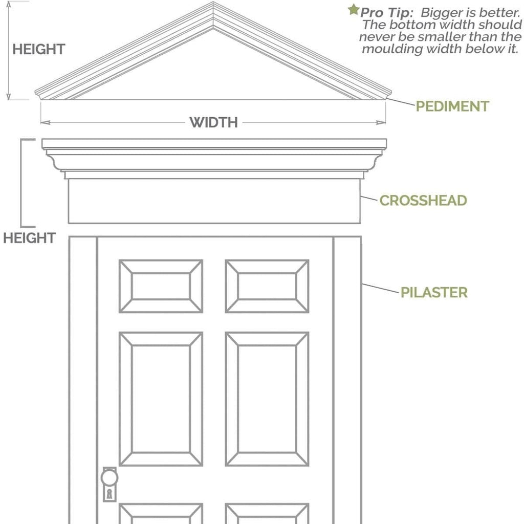 Plain PVC Pilaster with Decorative Capital & Base (Pair) A37241