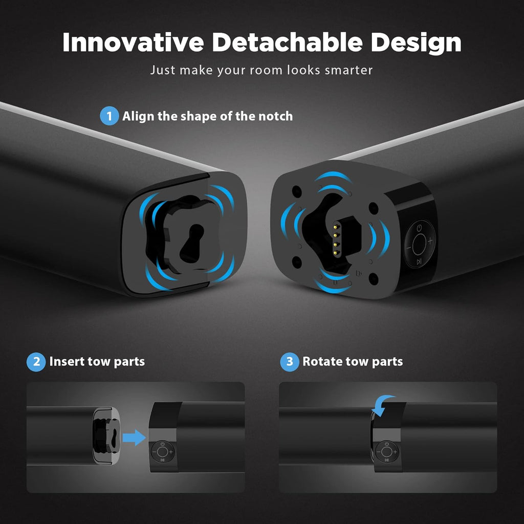 Sound Bar with Bluetooth 5.0 and 4 Speakers O7494