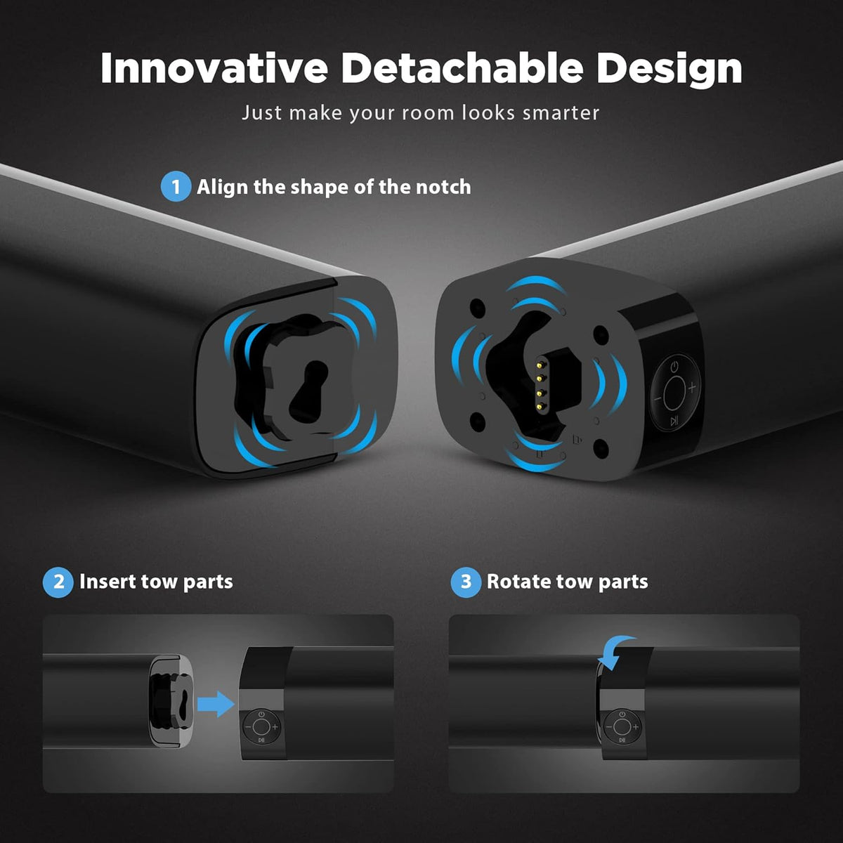 Sound Bar with Bluetooth 5.0 and 4 Speakers O7494