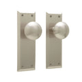 Brushed Nickel Passage Door Knob Set V78328