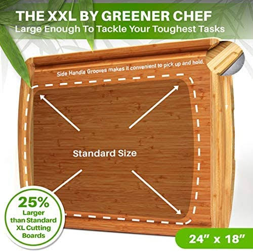 XXL Extra Large Bamboo Cutting Board K4852
