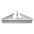 67 1/2x22W x 72x22OW x 25 1/4x22H x 3x22P Pitch 6 / 12 Combination Acorn Pediment with Bottom Trim F222