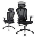 Black Mesh Ergonomic High Back Office Chair with Lumbar Support J7342