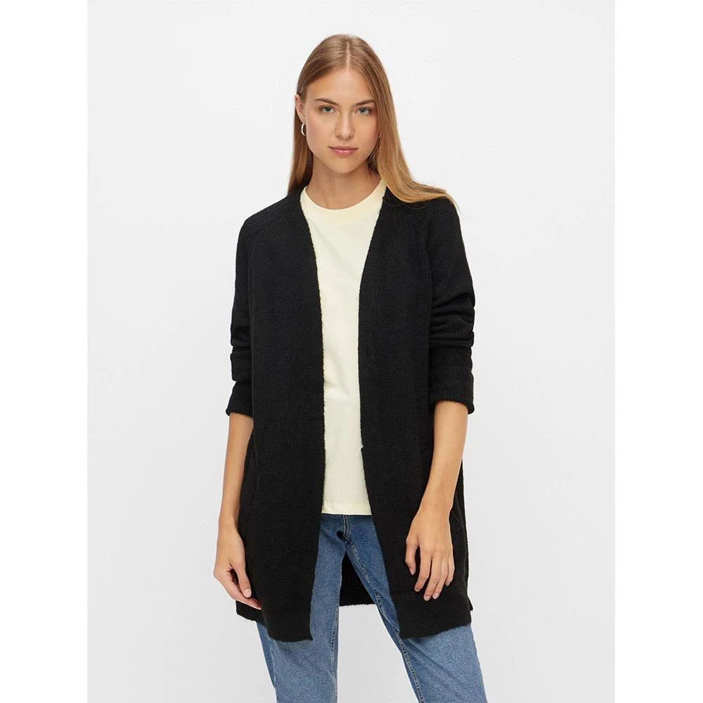Longline Cardigan in Black K8930