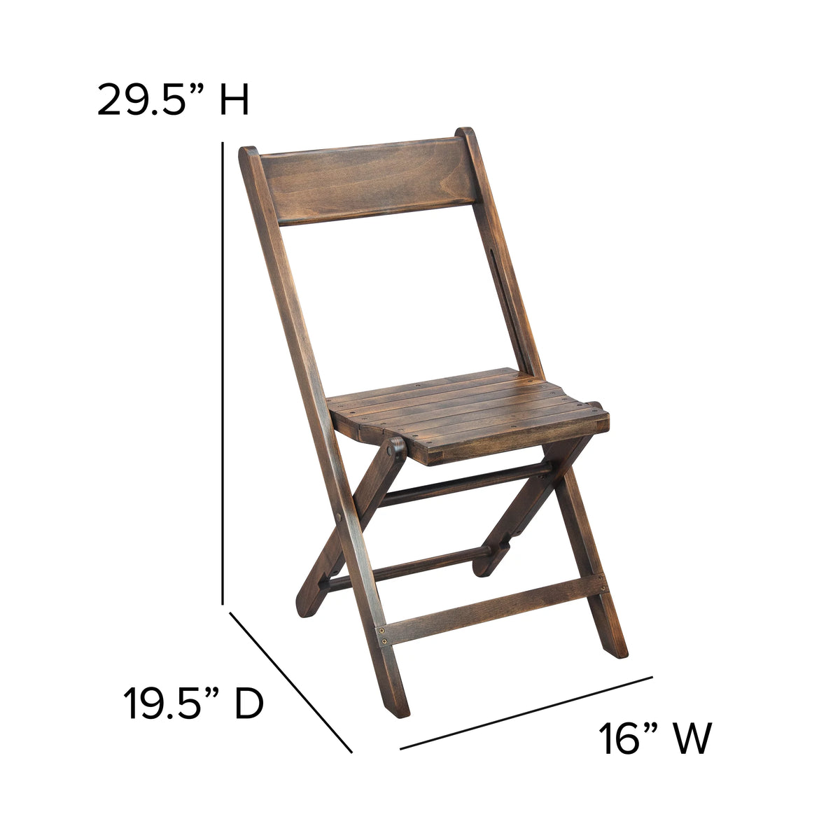 Folding Wood Chair Set of 4 I9307