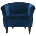 Blue Club Chair F16110