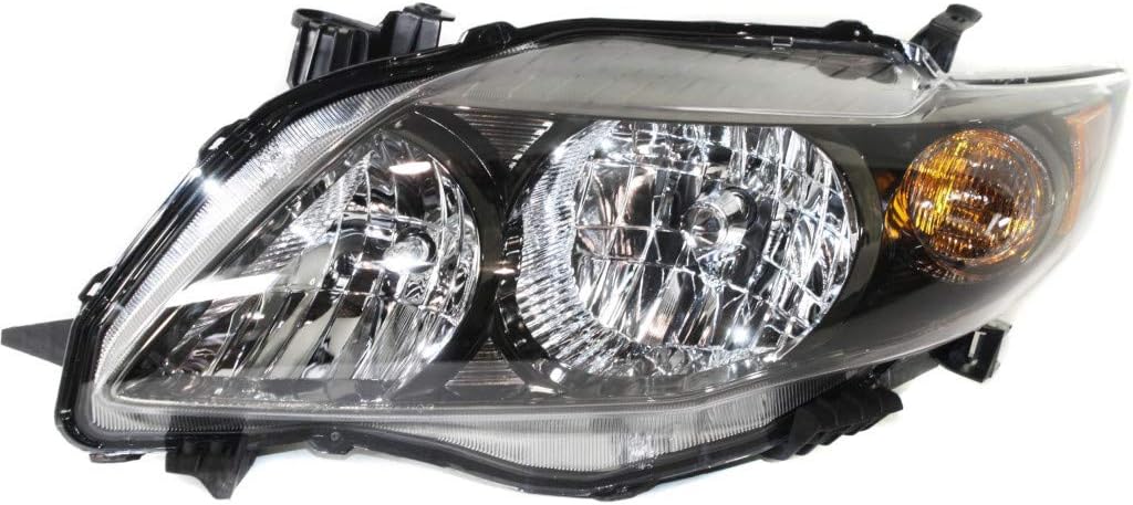 Passenger Side Headlight Assembly for Toyota Corolla 2009 2010 S/XRS Model USA Built J3316