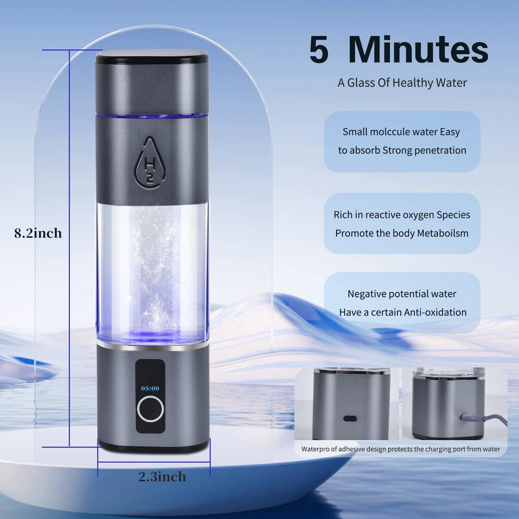 Hydrogen Water Bottle with LED Display J110481