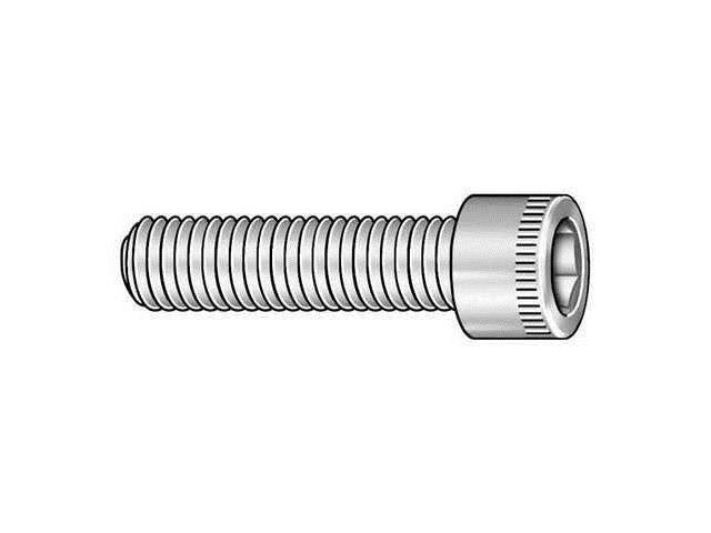 7/16 inch-20 Cylindrical Socket Head Cap Screw, 1 in L, 100 pk F48961