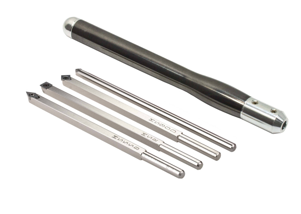 4 Pc Carbide Tipped Woodturning Lathe Tools with Handle M942298