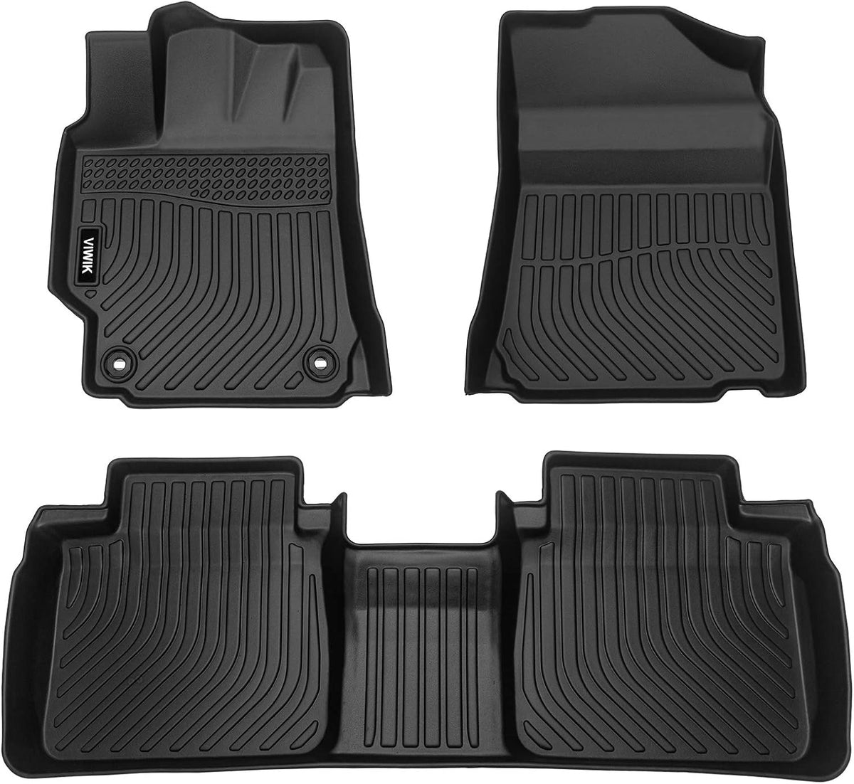 Black Custom Full Set Car Floor Mats W241