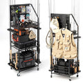 Fishing Rod Holders with Pegboard and Wheels X4335