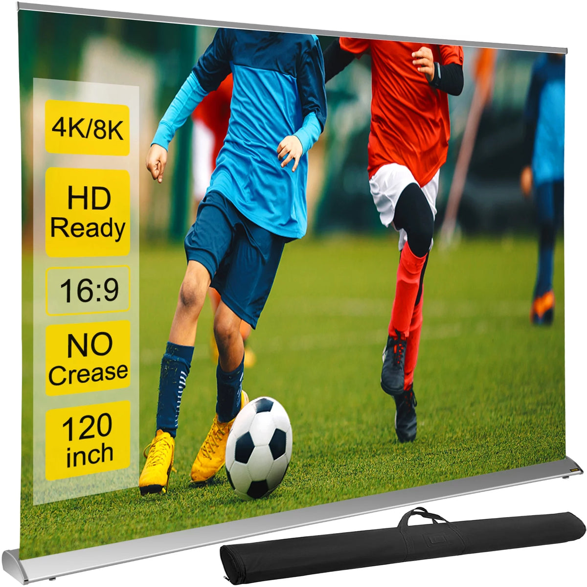 120" 16:9 Manual Pull Up Projector Screen D6066