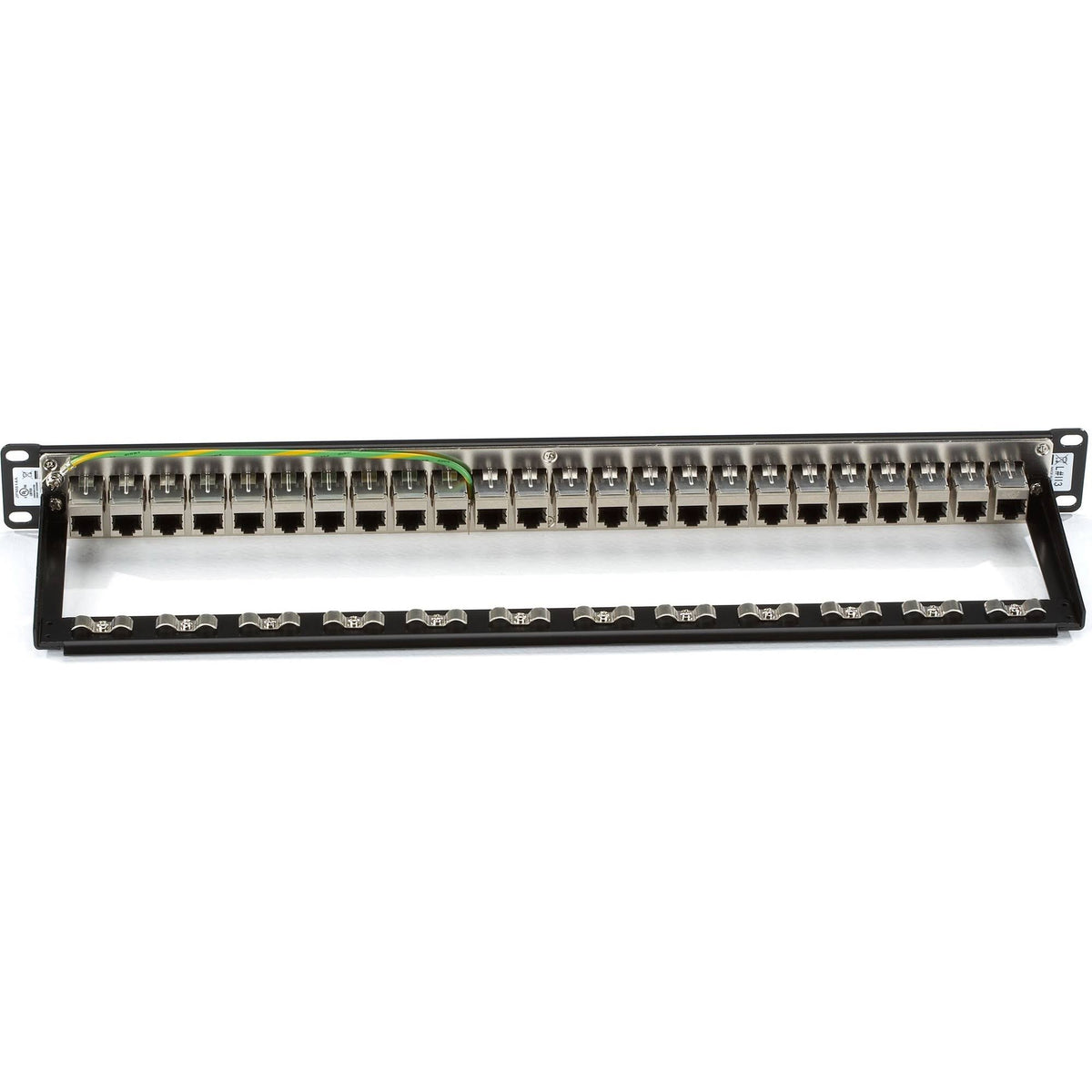 24-Port Shielded Cat6 Feed-through Patch Panel X6082