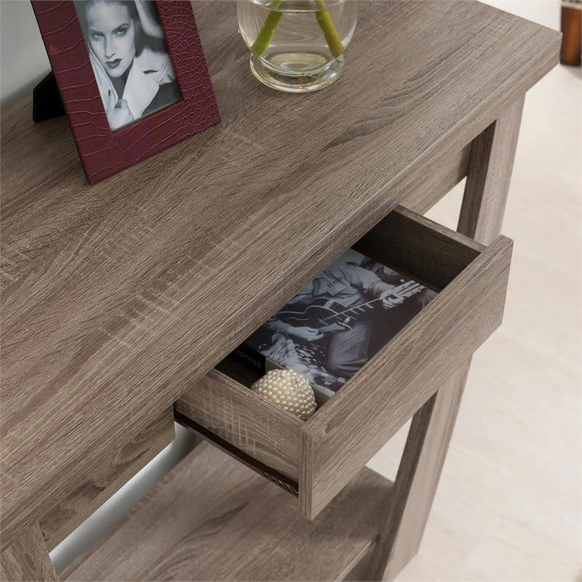 Modern Wood 1-Drawer Console Table B5281