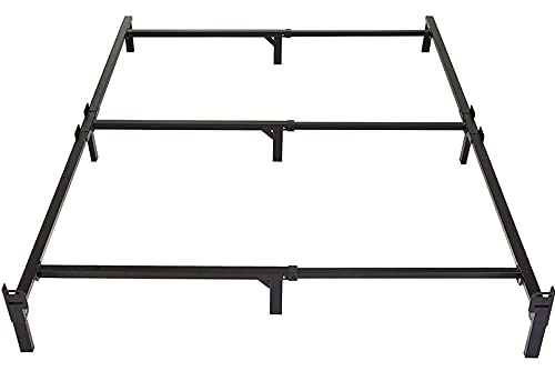 Metal Bed Frame, Full, Black Q56091