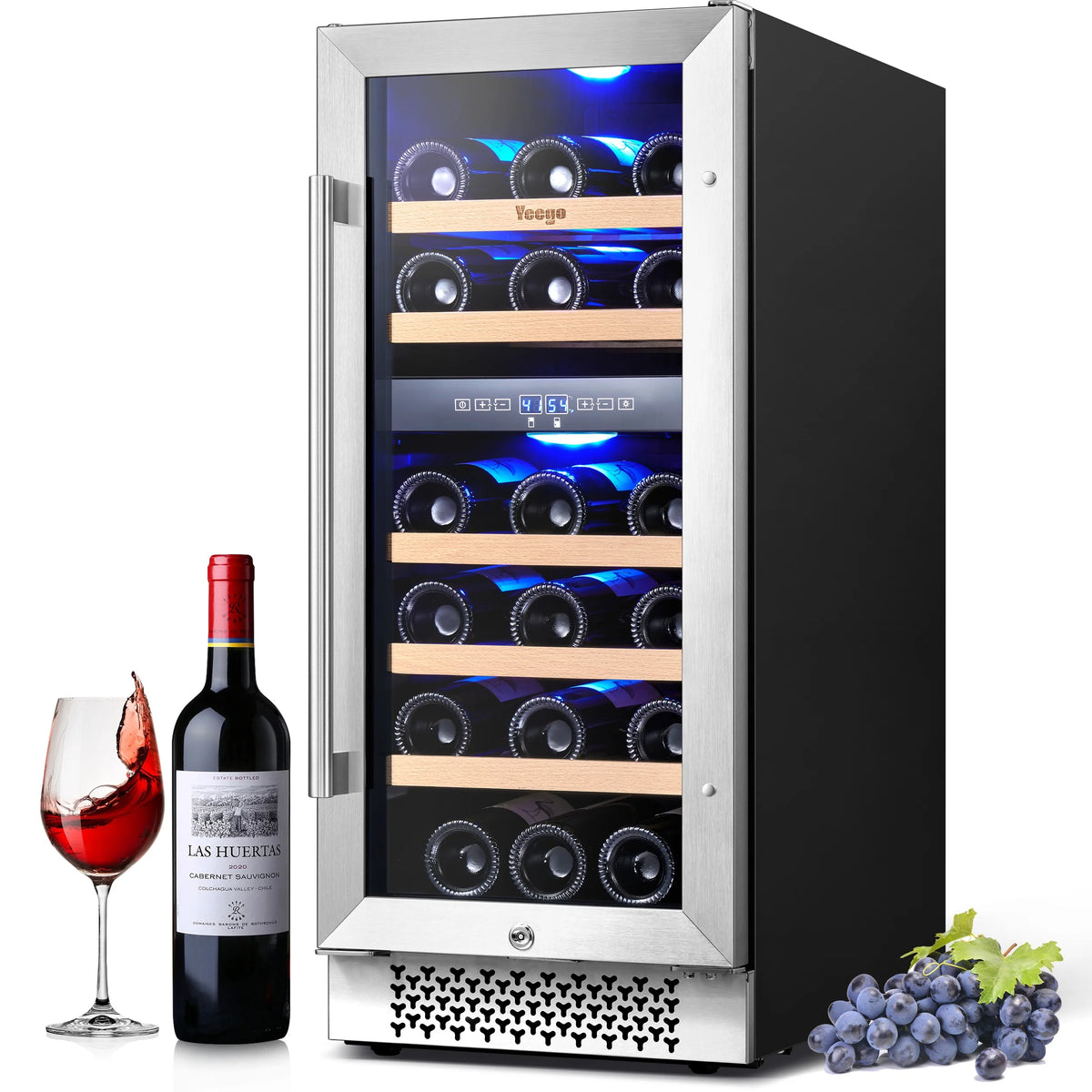 15 Bottle Dual Zone Wine Cooler Refrigerator O46829