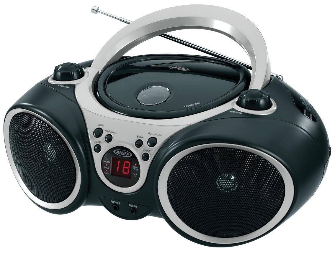 Portable CD Player with AM FM Radio Silver L41111