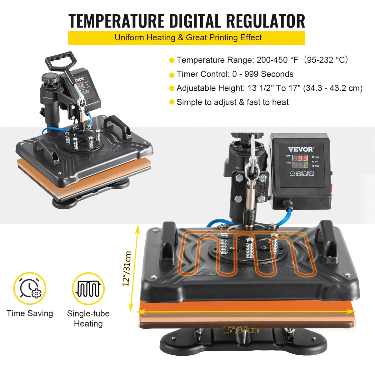 5 in 1 Heat Press Machine Digital Multifunctional Sublimation Q639