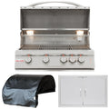 32 in. Natural Gas Grill 3 Piece Package O4492