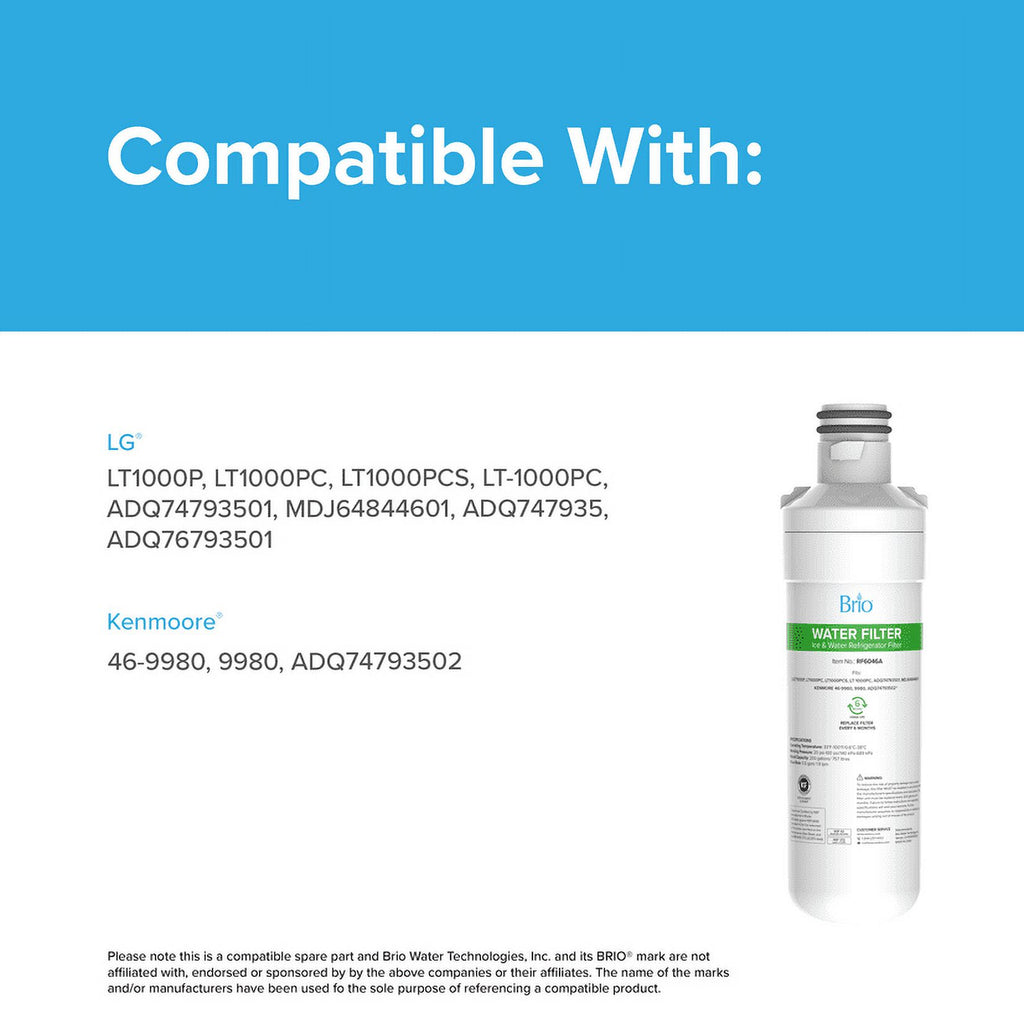 Refrigerator Water Filter Replacement 3 Pack E6422