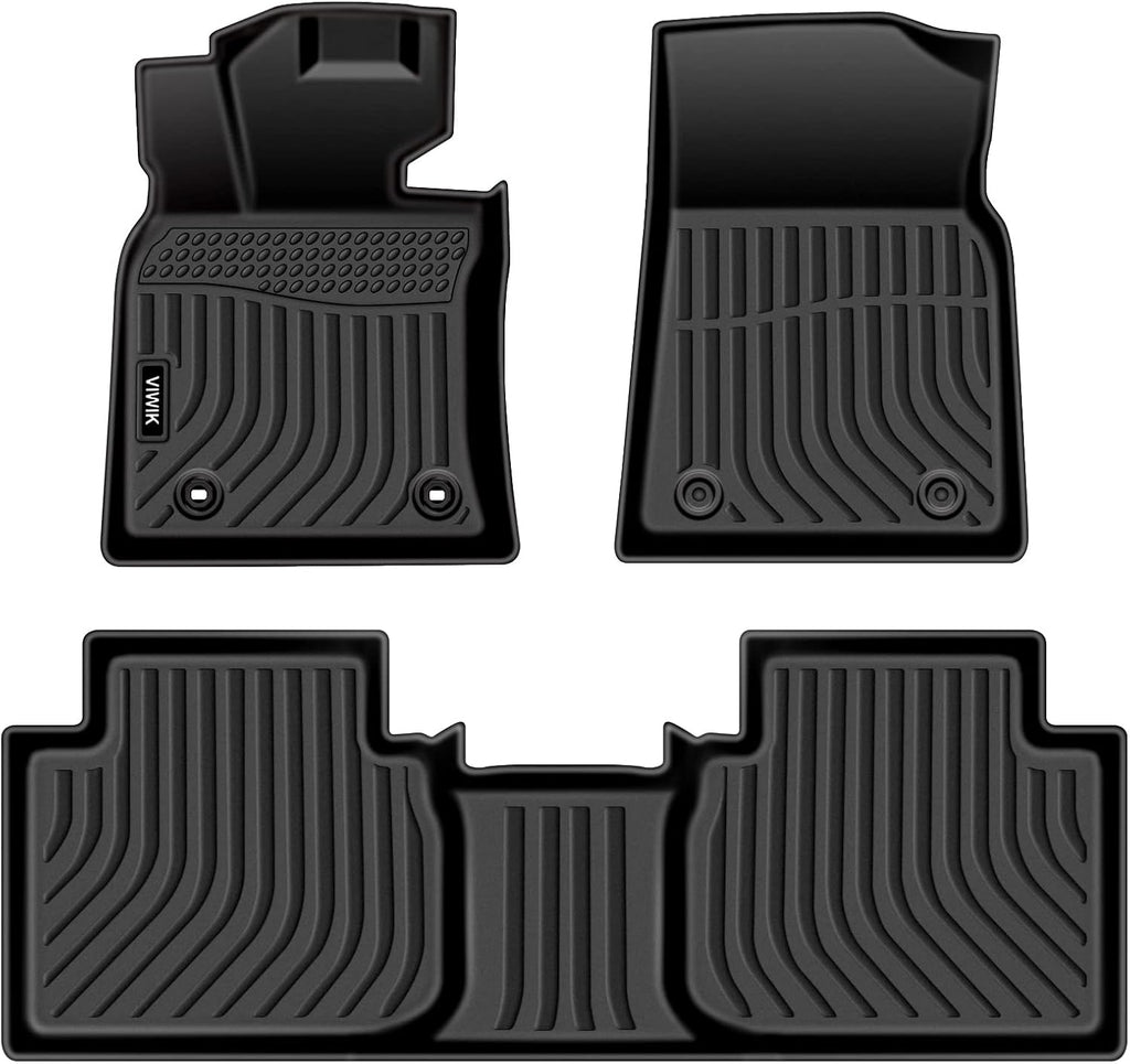 Black Custom Full Set Car Floor Mats W241