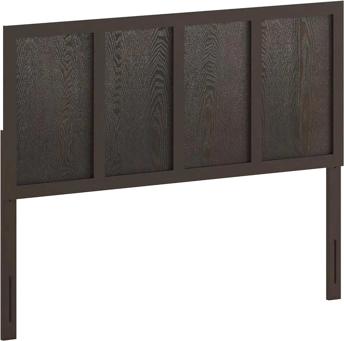 Queen Size Dark Brown Wooden Adjustable Headboard Q13284