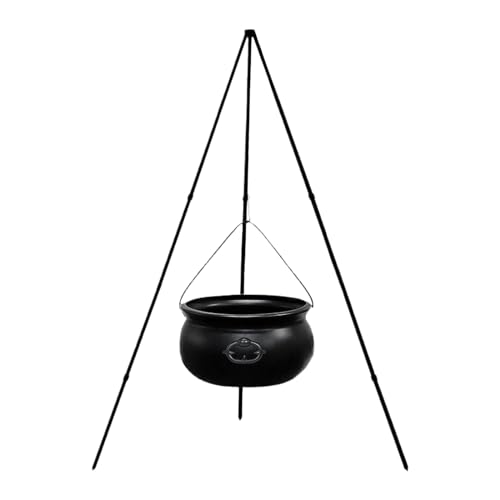 Large Plastic Witches Cauldron on Tripod with Light X126